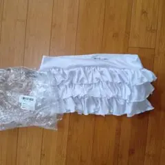 A.QUEEN+ フリル ミニスカート 白 FREE SIZE 8のサムネイル