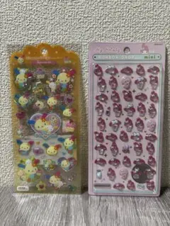 ウサハナドロップジュエリーシールマイメロディボンボンドロップシールミニ