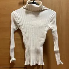 アイボリー タートルネック セーター　fifth