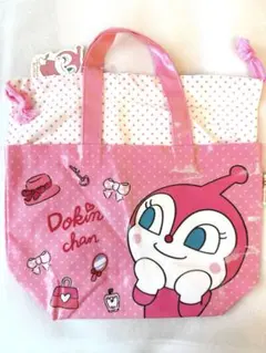 ドキンちゃん　トートバッグ　ピンク　アンパンマンミュージアム