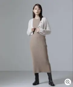 nano universe シャギーラメカーディガン