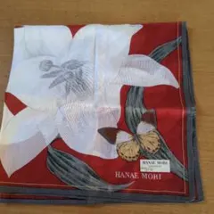 HANAEMORI 花と蝶のハンカチ42㌢角
