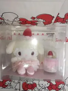 マイメロディいちごホイップケーキぬいぐるみ&アクセサリーケースセット