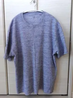 リブ編みグレーTシャツ LL　しまむらのサムネイル