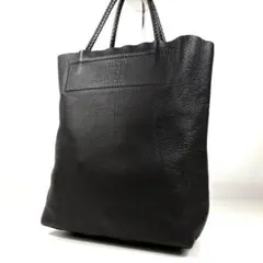 良品✨ヒロフ チェスタトートバッグ ブラック オールレザー シュリンクレザー