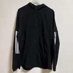 adidas アノラックパーカー　ハーフジップ　ウィンドブレーカー　ナイロン