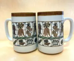 陶器製ジョッキ 2個 マグカップ フラワーベースにも OTAGIRI JAPAN