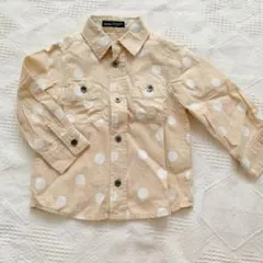 BeBe ドット柄シャツ　90 男の子　女の子