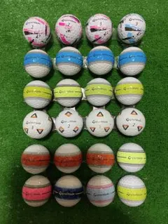 美品！テーラーメイドカラフルボール24球の出品になります。のサムネイル