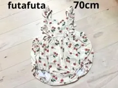 さくらんぼ柄オーバーオール 70cm futafuta ロンパース バースデー
