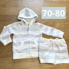美品　ジェラートピケ　ベビー　上下セットアップ　70-80