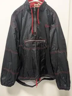 90s NIKE ナイキ ハーフジップ アノラックナイロンジャケット 白タグ M