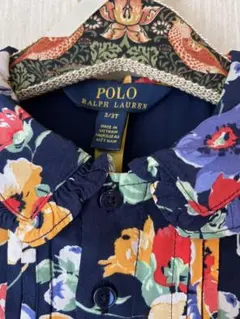 【新品未使用】POLO RALPH LAUREN 半袖花柄ワンピース 3T