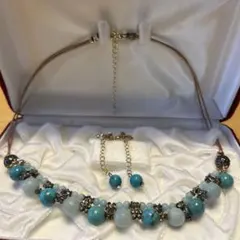 ハンドメイド ネックレス・イヤリングセット