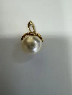 K18WG グレーパール ダイヤ0.03ct ペンダントトップ チャーム - メルカリ