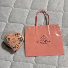 GODIVA 紙袋 缶ケース セット ピンク