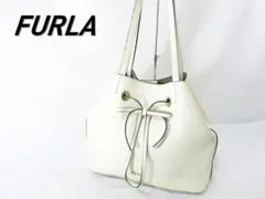 FURLA ／レザートートバッグ　白