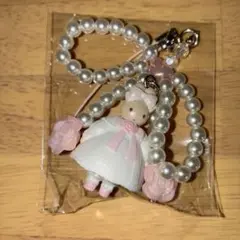 サンリオ マロンクリーム シークレットストラップ ホワイトフリルデザインシリーズ