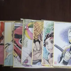 鬼滅の刃 作画スタッフ全集中複製ミニ色紙 7枚