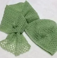 ニット帽とミニマフラーのセット