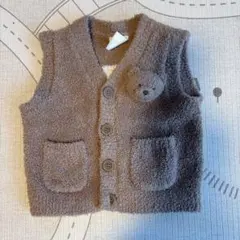 PIQUE ベビーベスト 70-80 ブラウン