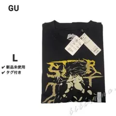 【新品未使用】GU◆ジョジョの奇妙な冒険◆グラフィック半袖T◆ブラック《L》黒のサムネイル