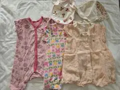 まとめ売り80 ベビー服　ロンパース　女の子