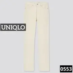 ア*ー様 0553 UNIQLO コーデュロイスリムストレートハイライズジーンズ