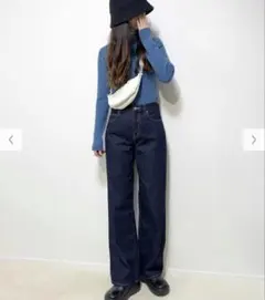 ユニクロ スリムフレアジーンズ