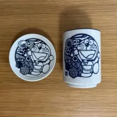 ドラえもん 切り絵 湯呑み・豆皿セット