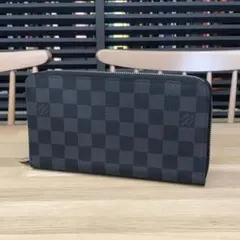 超美品 ルイヴィトン 現行 ダミエグラフィット ジッピーオーガナイザーNM 財布