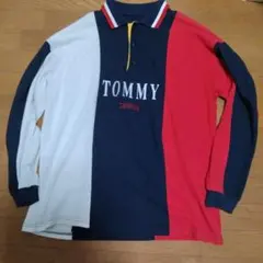 トミーヒルフィガー マルチカラー ラガーシャツ 古着