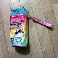 【美品】ハローキティ 水筒カバー カラフル