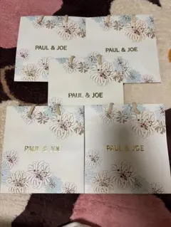 PAUL & JOE 花柄ショップ袋 5枚セット