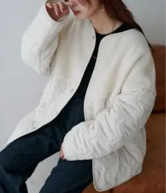 ボア キルティングジャケット