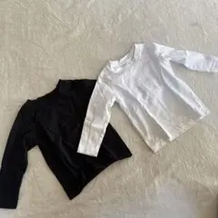 長袖Tシャツセット 黒 白