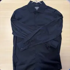 H&M メンズ スリムフィット 長袖シャツ ブラック Mのサムネイル