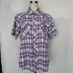 HYSTERIC GLAMOUR【半袖チェックシャツ】ブラウン系 美品