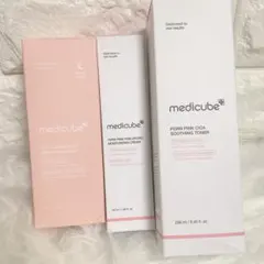 メディキューブ　PDRN トナー　クリーム　ラッピングマスク 3点セット