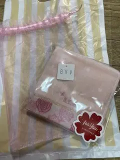 a.v.v タオルハンカチ ピンク ローズ柄のサムネイル