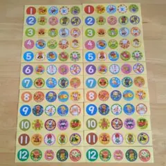②　アンパンマン　ごほうびシール　120枚　数字含む　トイレトレーニング