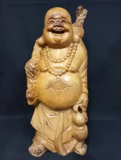 大き目.木製.七福神の置物.高さ53センチ位 大き目.木製.七福神の置物.高さ53センチ位 - メルカリ