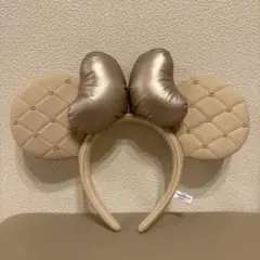 ミニーちゃんカチューシャ　ベージュ　ディズニー