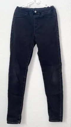 【150㎝】GU ストレッチデニムレギンスパンツ
