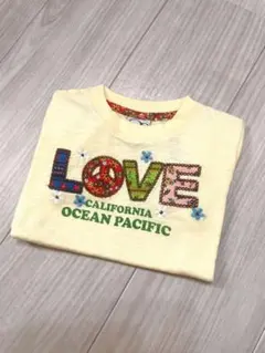 新品☆オーシャンパシフィック LOVE Tシャツ 100㎝☆ イエローのサムネイル