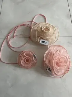 emis ORGANZA CORSAGE HAIRPIN・チョーカー3点セット
