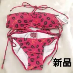 【早い者勝ち】定価14,700円 ハニーバンチ ビキニ 水着 上下セットリップ柄のサムネイル