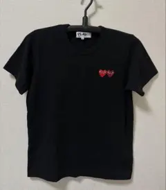 PLAY COMME des GARÇONS ハート刺繍 ブラック Tシャツ
