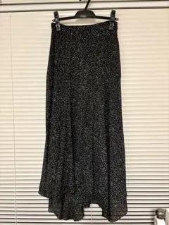 Theory 黒白ドット柄 フレアスカート サイズ0