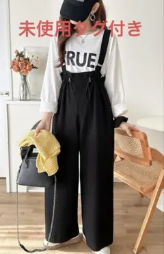 classical elf ワークサロペット　ブラック　Mサイズ　未使用タグ付き